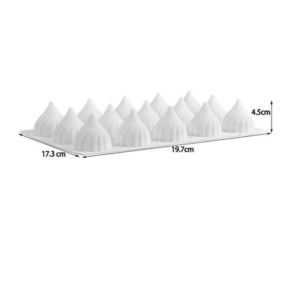 15-hulroms Russisk Eventyrform Kake Silikonform 3d Kakeform