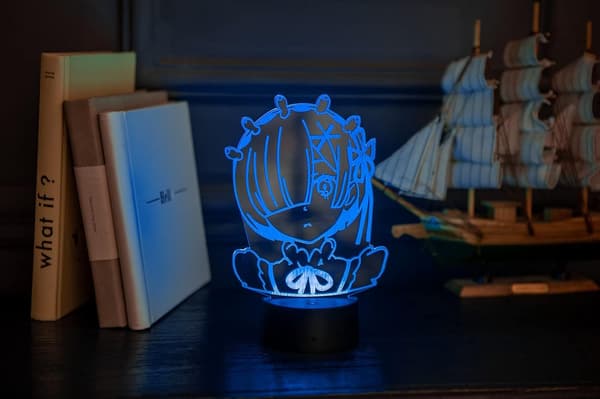 3D nattlampor för flickor pojkar Anime Rem Re Zero figur Natt