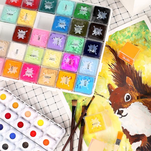20 färger akvarell gouache pigment koncentrerade målningstillbehör för konststudenter 30ml