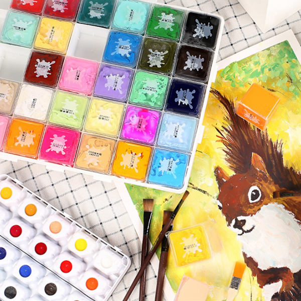 20 farver akvarel gouache pigment koncentreret maling tilbehør til kunststuderende 30ml