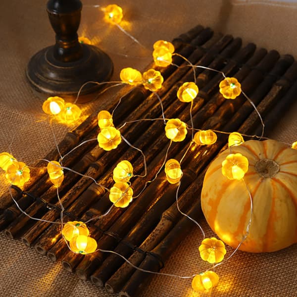 2M 10 LED Orange Pumpa Ljus Batteridriven