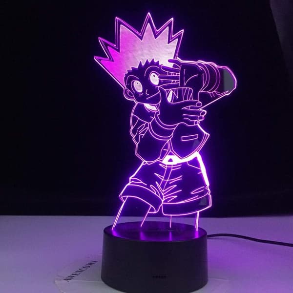 Hunter X Hunter 3D Illusionslampa med Smart Touch, Perfekt Present för Heminredning och Barn