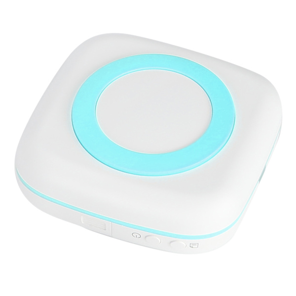 Mini Printer 200DPI Bærbar 8.8x8.5x3.7cm TypeC Termisk Printer med 800mAh Batteri (Blå)