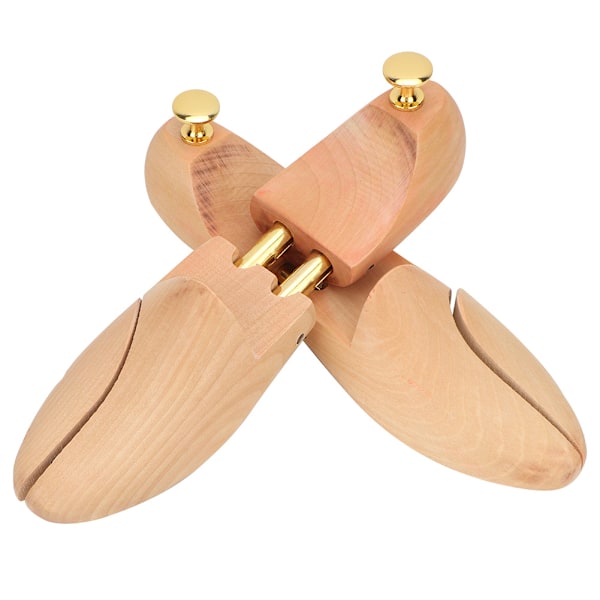 2Pcs Wood Anti Deformation Anti Wrinkle Adjustable Women Men Shoe Tree Keeper(35 36)