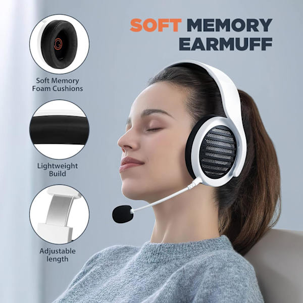 Pelikuulokkeet Dual Wireless Lossless 2.4G Bluetooth - Irrotettava Mikrofoni 50mm Kaiuttimet - PC:lle, PS4:lle, PS5:lle, Älypuhelimelle, MacBookille TA 2000 headphone
