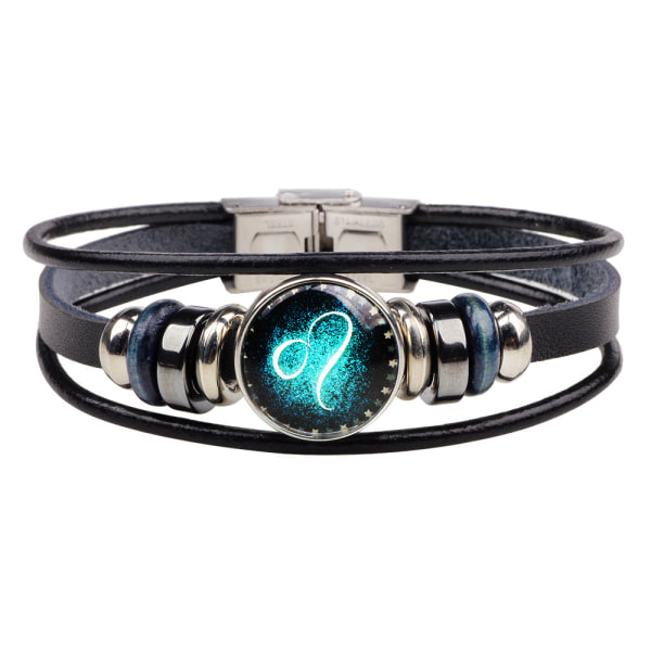 Wekity Constellation Flätad Rep Armband - Punk Legering Läder