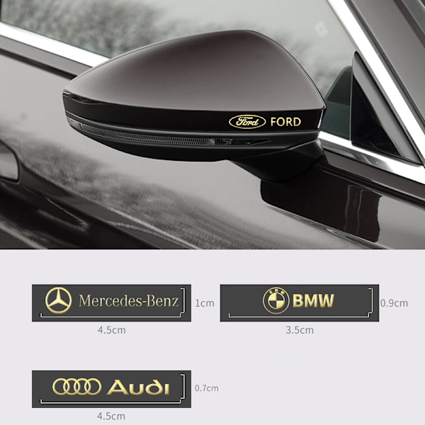 Auton metalliset autotarrat luovat auton logon koristeelliset tarrat - Jaguar [10 kappaletta kultaisia metalli-tarroja]
