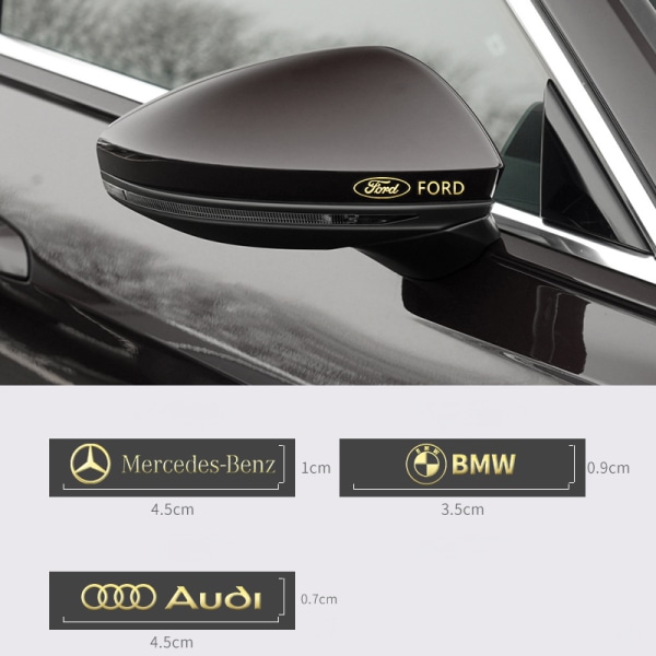 Auton metalliset autotarrat luovat auton logon koristetarrat - Infiniti [10 kappaletta kultaisia metalli-tarroja]