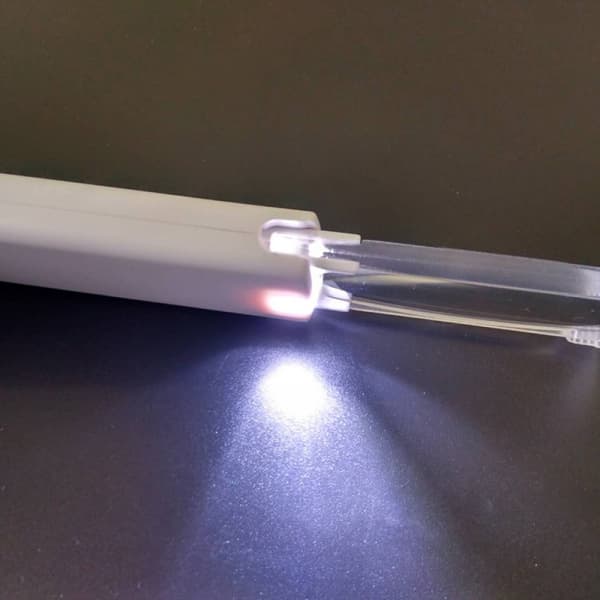 Pop-up LED-forstørrelsesglas - Bærbar lommeforstørrelsesglas, 2x optisk