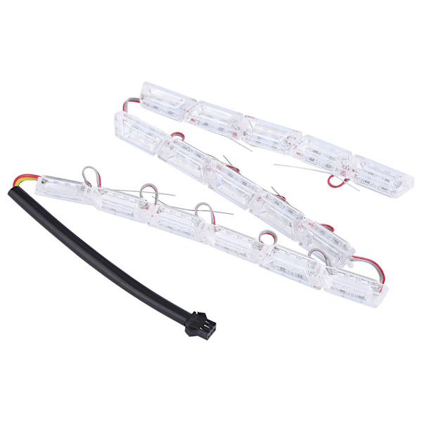 2 stk LED-Strips Lygter Dagkørelys DRL Blinklys 16-LED Modul