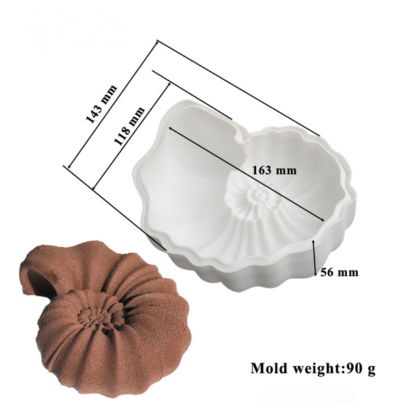 3D Silikon Kakeform Verktøy Kake Dessert Mousse Form Mat G
