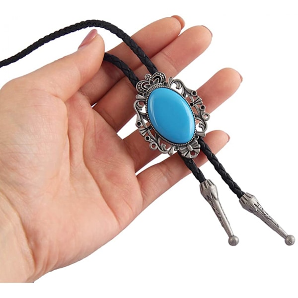 Native American Bolo Tie Rodeo Cowboy Läder Halsduk Wester A