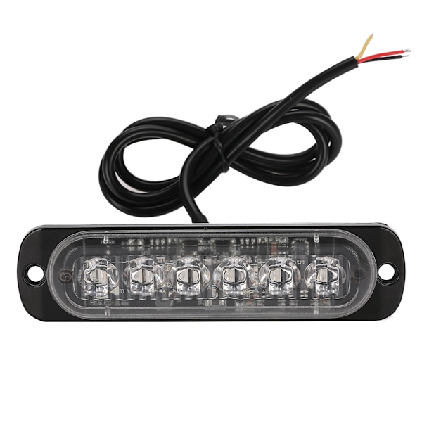 4 kpl 12-24V Auton 6 LED Vilkku Strobe Hätävaroitussävyristikko Vilkkuva Valopalkki Sininen