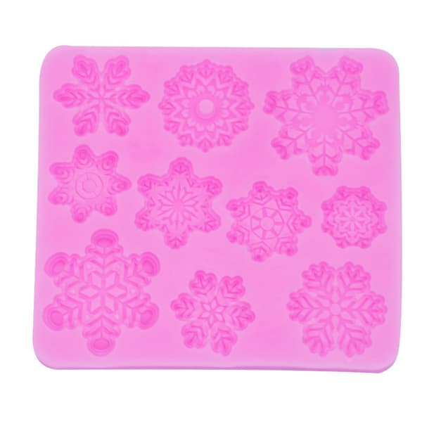 2 Stykker 3d Snefnug Fondantform Jule Snefnug Sili