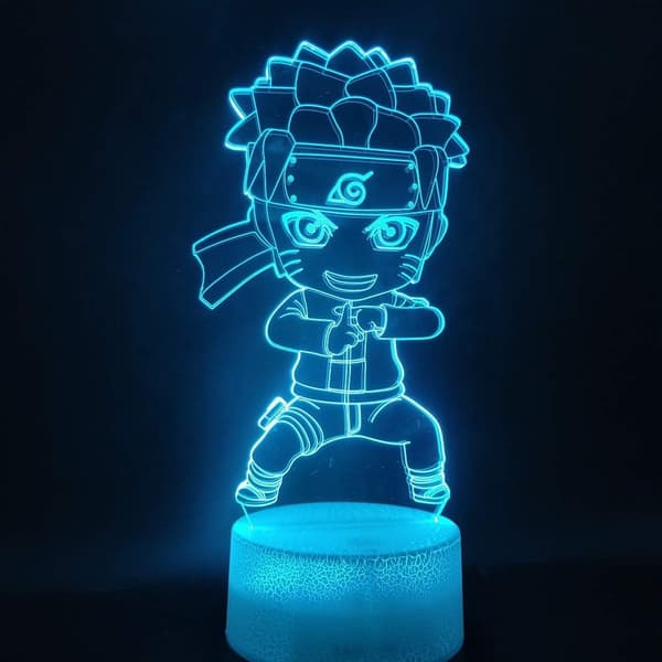 Naruto Kakashi Uchiha Sasuke 3D Illusion Natlampe Sm