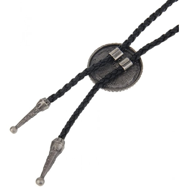 Native American Bolo Tie Rodeo Cowboy Läder Halsduk Wester B