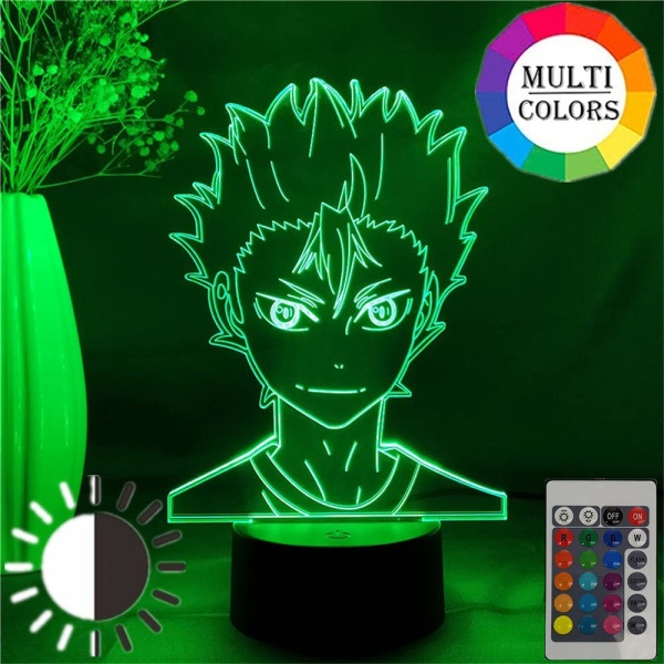 Haikyuu!! Yu Nishinoya Anime Nattlampa Anime Figur 3D LED