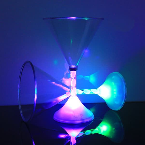 LED Lysende Blinkende Vinglass, Cocktail Vin Glødende Begre (5 stk)