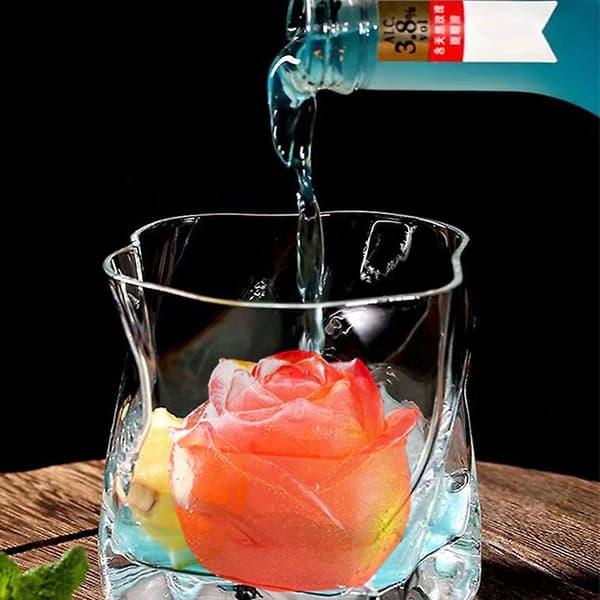 2 stk. Silikon Isblokkbrett 3d Rose Diy Ismaskin Baking M
