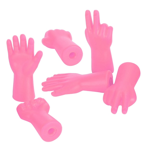 6 stk nålebeskyttelse skridsikker sweater pin beskytter strikning forhindre tab af nåle tilbehør (rose rød)