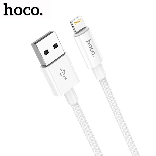 hoco. X68 ægte farve 2.4A opladningsdatakabel til iPhone Lig