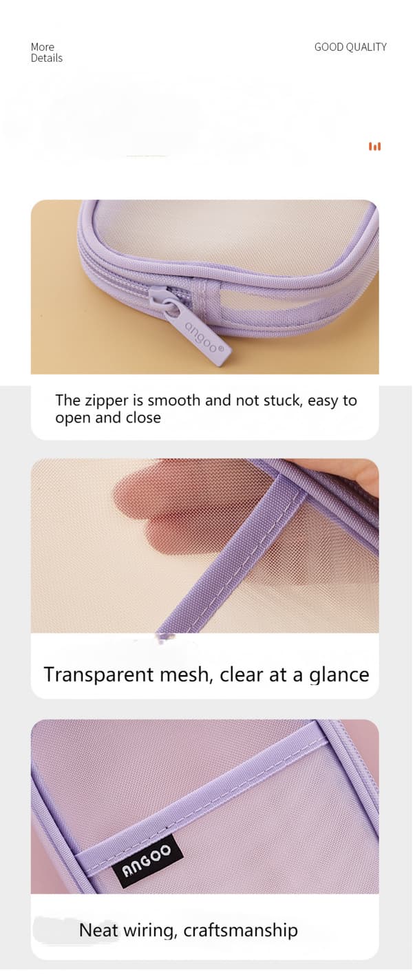 Penneetui sæt, Nylon pen opbevaringspose, Makeup taske til H