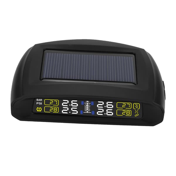Trådlöst solenergidrivet TPMS-däcktrycksövervakningssystem med 4 externa sensorer