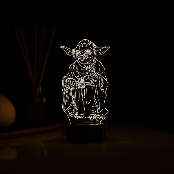 3D Optisk Illusions Natlampe - 7 LED Farveskiftende Lampe