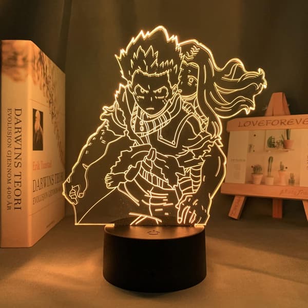 3D Nattlys for barn gutter jenter Deku Izuku Midoriya 3D La