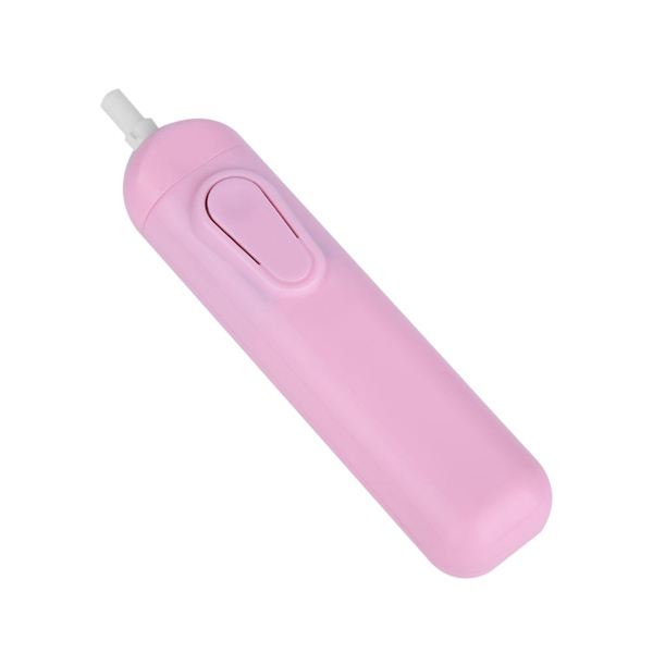 Automatisk elektrisk batteridriven pennvässare med 20 suddgummin (rosa)
