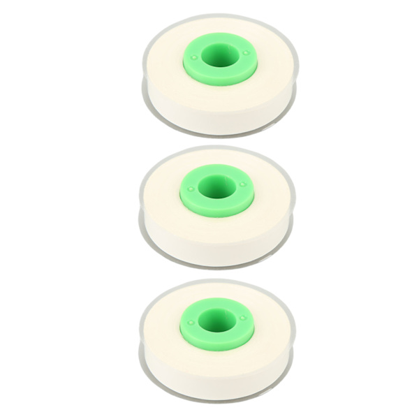 3 ruller etiketmaskintape Hver 26,2ft længde 9mm bredde Rivbestandig PET etiketmaskintape Refills til MAX LM 370 380 390 Hvid