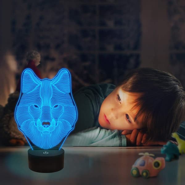 3D Ulv Natlampe, Optisk Illusionslampe til Boligindretning &