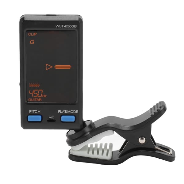 Clip-on stämmare professionell hög precision digital elektronisk gitarr basstämmare för gitarr basstämning