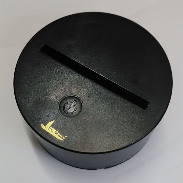 3D nattlampa LED Illusion Lamp Sängbord Bordslampa, AT