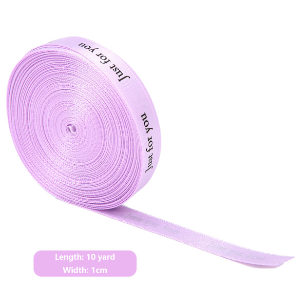 1 cm * 10 meter \"Just for you\" tryckt band DIY handarbete tryckt bomullsband för födelsedagsfest #4
