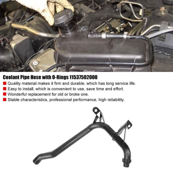 Motor kjølemiddelrør slange med O-ringer passer for E46 325xi 330xi E83 X3 E53 X5 11537502000