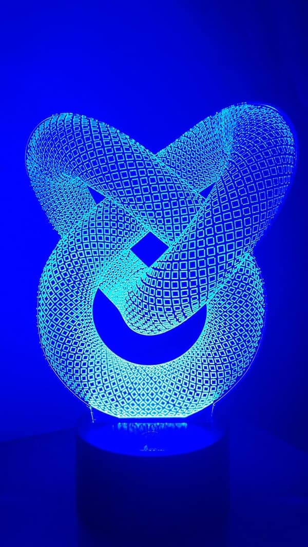 Kjedeledd 3D Nattlys LED Illusjonslampe Nattbordslampe