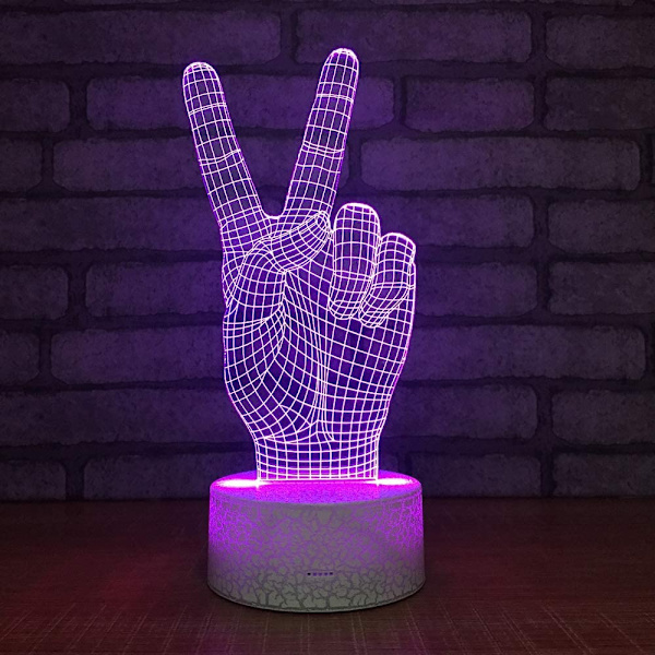 3D Piratskepp Nattljus 3D LED Nattljus Bord Skrivbord Opt