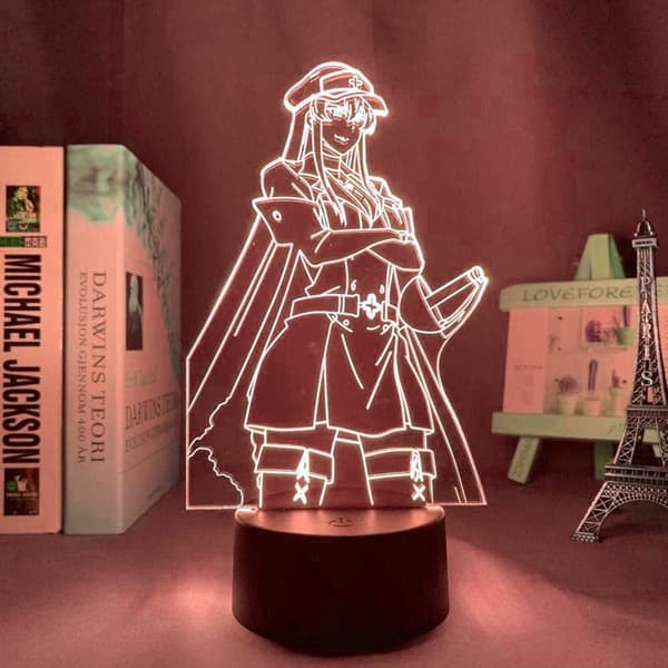 Attack on Titan 3D Anime Lampe Natt Levi Ackerman Illusjon N