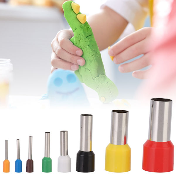 40 stk./sæt Polymer Clay Rund Skæremould DIY Keramik Indtrykning Modellering Værktøj