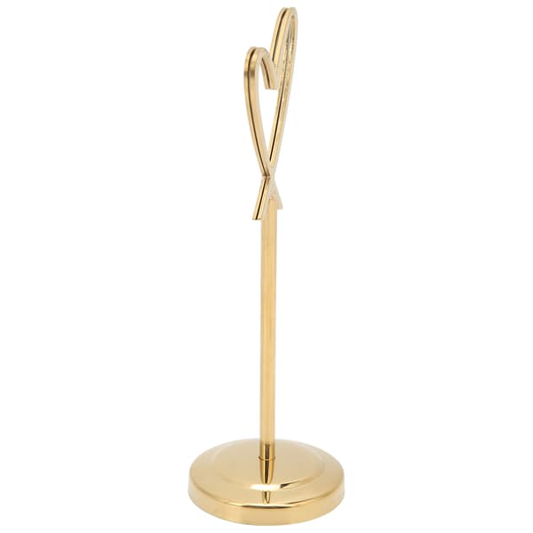 Bordnummerholder Hjerteformet Multifunktionelle Holdbare Navnekortholdere til Bryllupsfest Kontor(Guld )