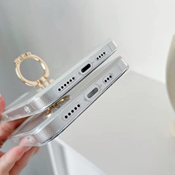 Kompatibel med iPhone 13 Pro Max Skal, Genomskinlig Bling Bling
