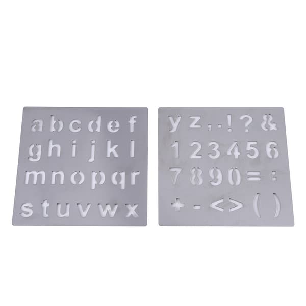 40 stk. træbrændingspensæt pyrografi værktøjer tips alfabet tal symboler stencils