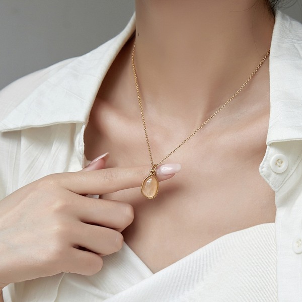 Halsband med hänge för kvinnor, modernt smycke..