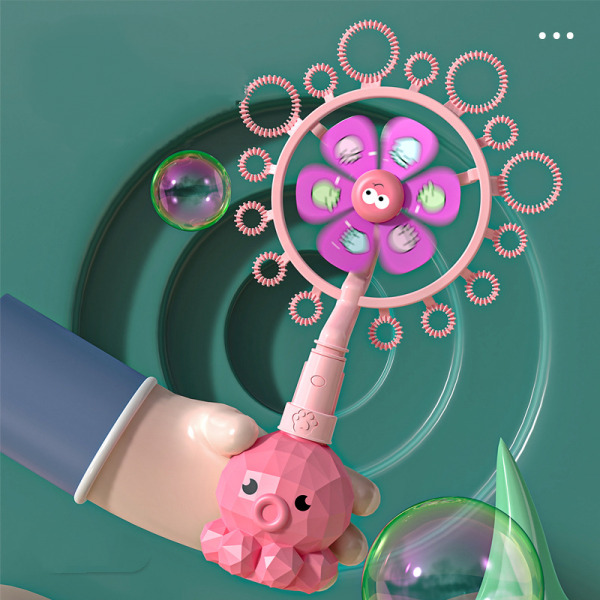 Bubble Wands for Kids Windmill Snowflake Bubble Machine-pin