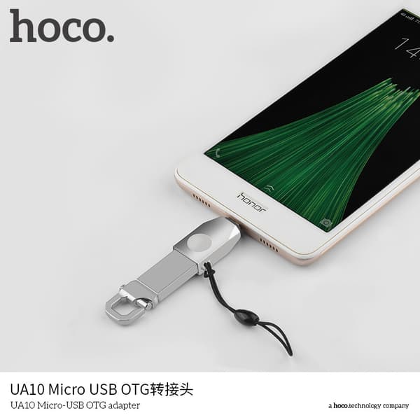 hoco. UA10 Sink Alloy Micro til USB Mobiltelefon OTG Adapter