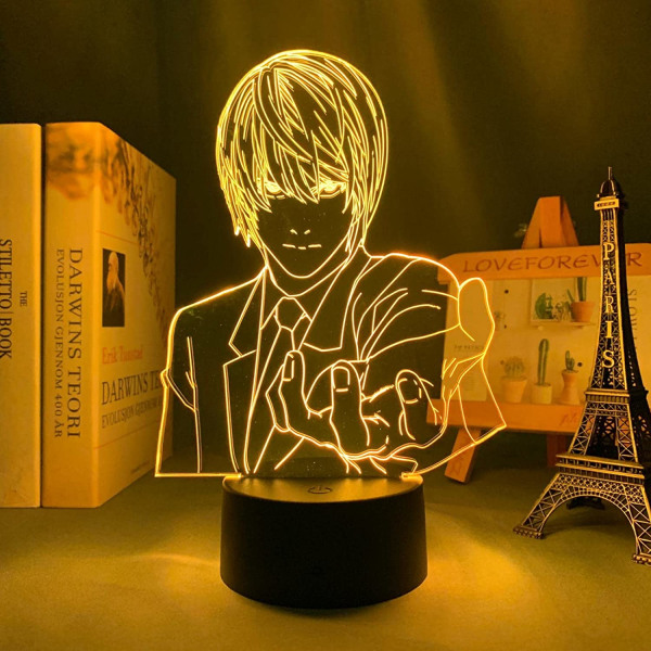 3D Led-karaktär Comic Lightanime Death Note Light Yagami Le