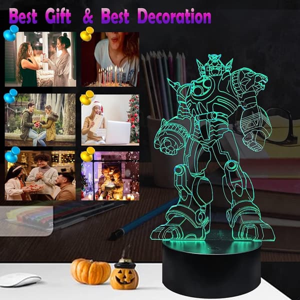 Transformers Optimus Prime Bumblebee Autobots 3D LED Anime N
