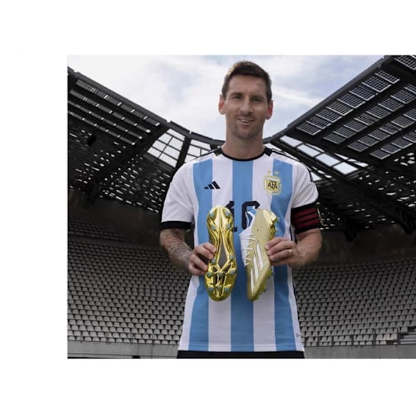 Messi jalkapallokengät, uudet pitkät piikit, miesten ja naisten sisä- ja ulkokenttien jalkapallokengät isoille pojille AG/FG Gold 45