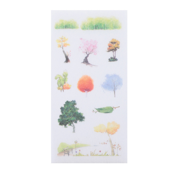 6 kpl/setti DIY-päiväkirjatarra Käsikirjan koristetarra Scrapbooking-tarra Tarvikkeet (A002104)